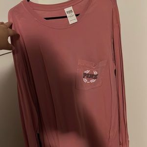 Pink Victoria Secret Long Sleeve Shirt